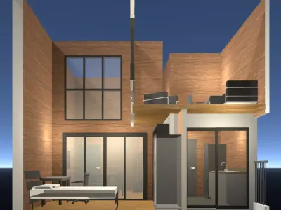 Double space apartment room 25-63 3D model