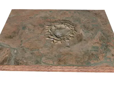 Gosses Bluff Crater Australia 3D model