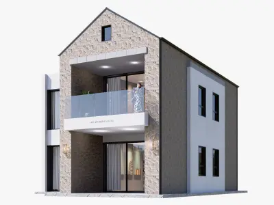 house Low-poly 3D model