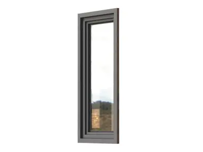 Modern Metal Glass Panel Window 3D model