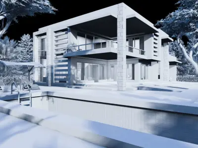 MODERN VILLA MAGNOLIA 3D model