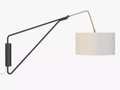 Mid Century Overarching Wall Sconce 3D model