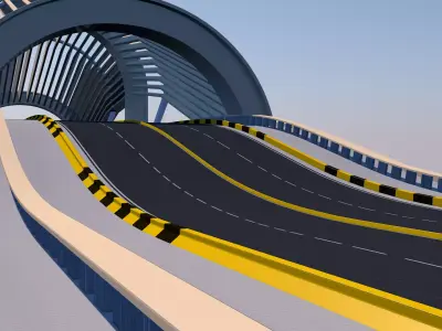 Roadway Bridge 3D model