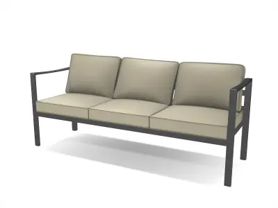 out bench sling fabric 008 Low-poly 3D model