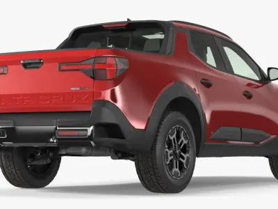  Vehicle Hyundai Santa Cruz Pickup Red 