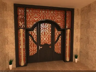 mansion door 3D model