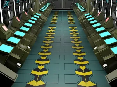 Sci Fi Corridor 3D model