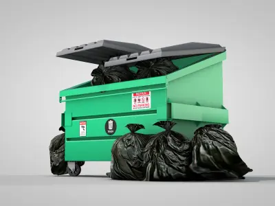 Garbage Container 3D model