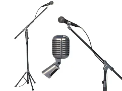 Microphone collection 2 3D model