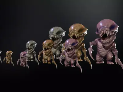 Minimonster3Pack1 Low-poly 3D model