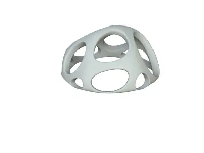 SciFi Cube Object No 52256 Low Poly Shape Low-poly 3D model
