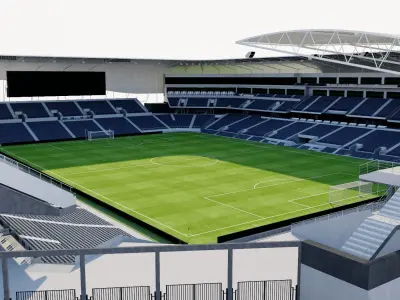 Banc of California Stadium - Los Angeles USA 3D model