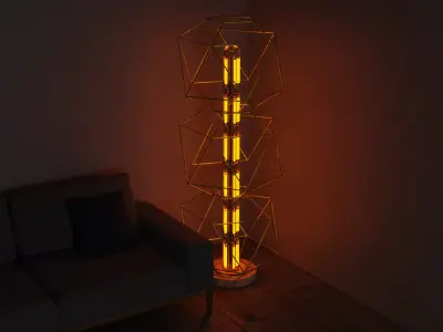 living lamp Low-poly 3D model