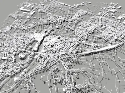 Cityscape Oradea Romania 3D model