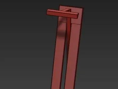 Fontaine Vertical 8 Light Chandelier 3D model