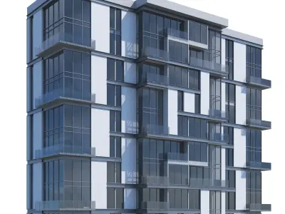 Waterfront Building 3D model