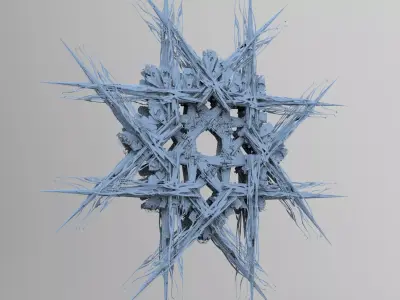 Haze Maze temple structure 2  3D model