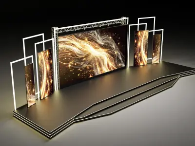 Event stage design 02 3D model