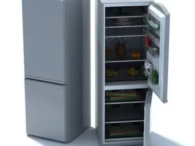 Fridge refrigerator 3D model