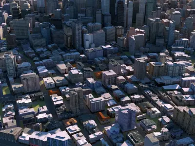 City 31 Low-poly 3D model