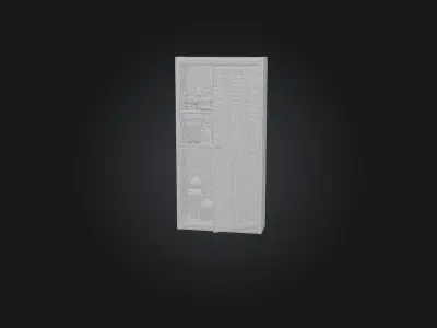 Medicine Cabinet Low-poly 3D model