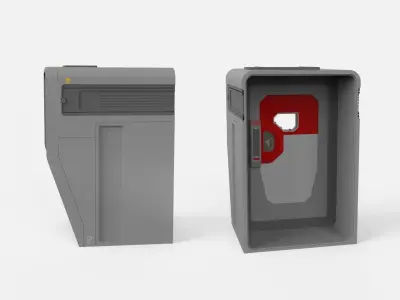 Sci fi door 12 3D model