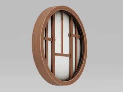 Japanese Furniture Kit - Window Low-poly 3D model