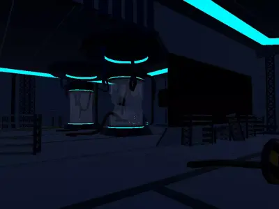 Modular Assets - Abandoned Science Lab Free low-poly 3D model