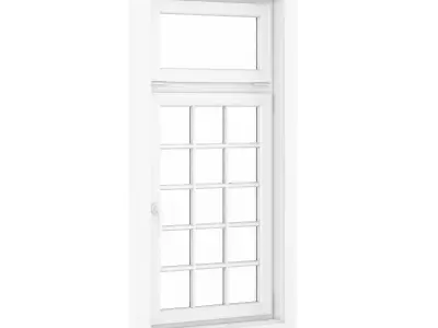Plastic Window 1080mm x 2020mm 3D model
