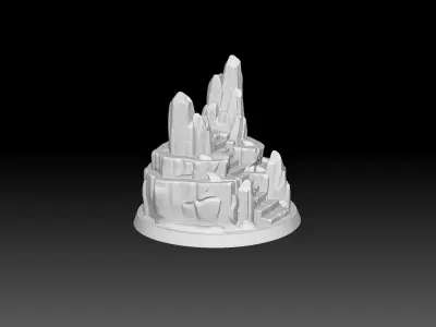 Fantasy Miniature Base -3D printing model 3D print model