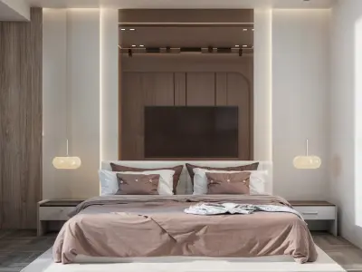 BEDROOM MODERN STYLE 3D model