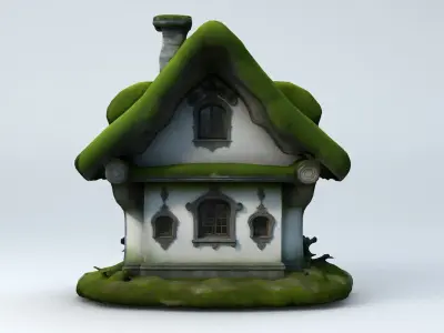 Fantasy Forest House 4 3D model