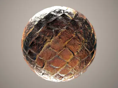 10 Materials Skin Dragon Seamless PBR Volume 7 Texture