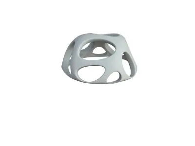 SciFi Cube Object No 56476 Low Poly Shape Low-poly 3D model