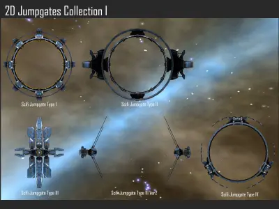 2D Jumpgates Collection Texture