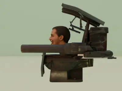 giant dual laser skibidi toilet 3D model