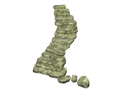 Qu You Path - Stairway 04 3D model
