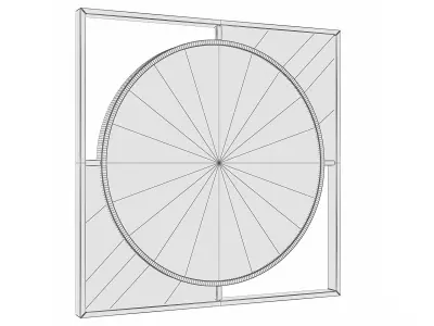 Mirror in a metal frame GZ-M1066 3D model