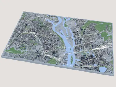 Cityscape Kyiv Ukraine 3D model