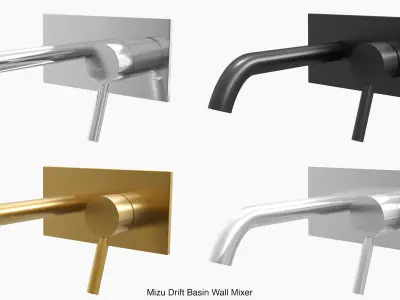 Fixtures - Kitchen Bathroom Faucet Pack A Low-poly 3D model