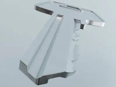 Key 2 metal 3D model