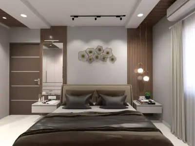 Master Bedroom 3D model 7