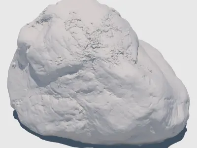 Elisabeth Moss Rock 3D model