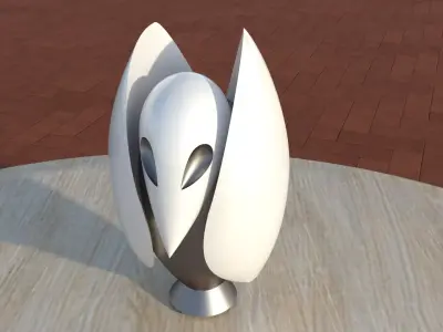 Raven Staff 3D print model