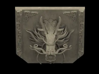 Building Components - Dragon Sculpture 03 3D model
