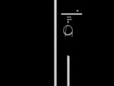 HIE Game Ready Utility Pole Set Low-poly 3D model