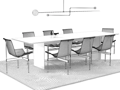 Dining Set 82 3D model