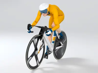  Track Cyclist Animated HQ Standard License 
