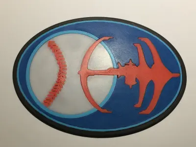 Star Trek Deep Space Nine Niners Baseball Team Logo 3D print model