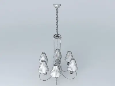 beautiful ceiling lamp Free 3D model